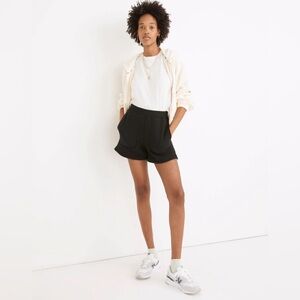 Madewell Women's Airyterry Stitched-Pocket Sweatshorts shorts Black Size XS